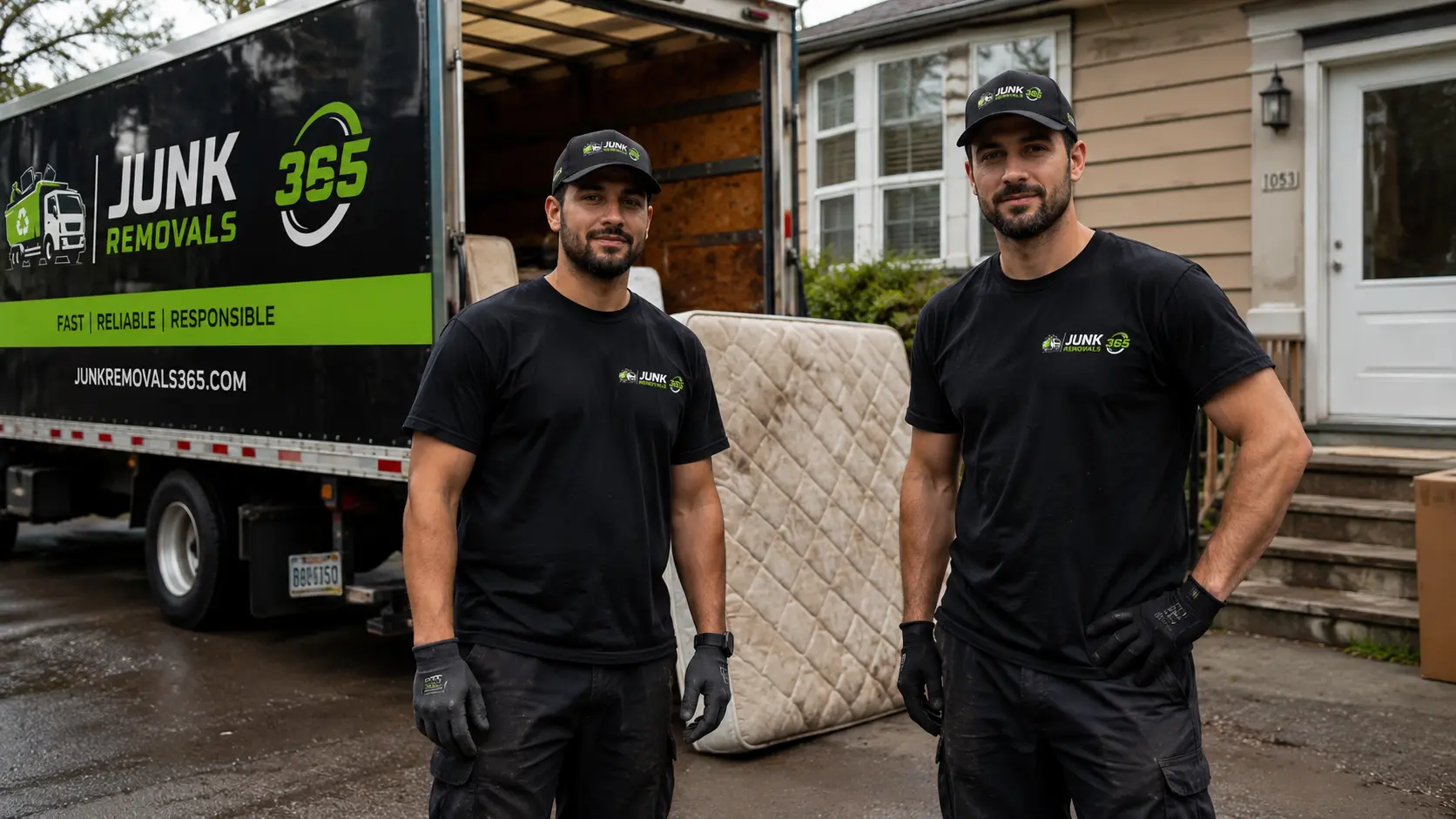 Responsible mattress disposal and junk removal during a rental property cleanout in the United States