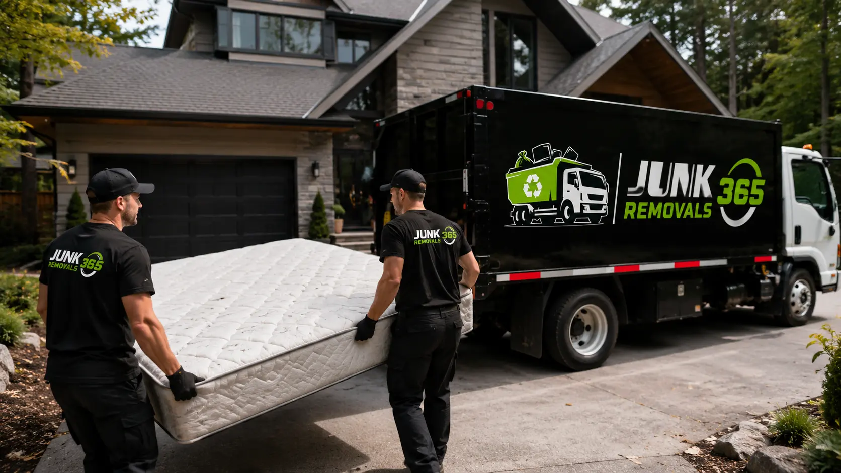 Mattress removal after a bedroom renovation cleanout in the United States