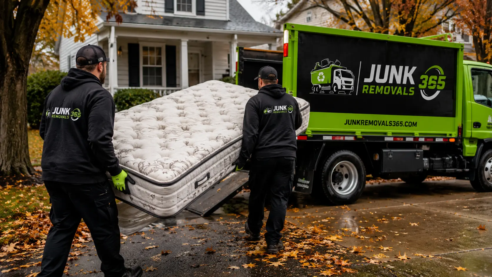 Mattress removal from a moving cleanout in the United States