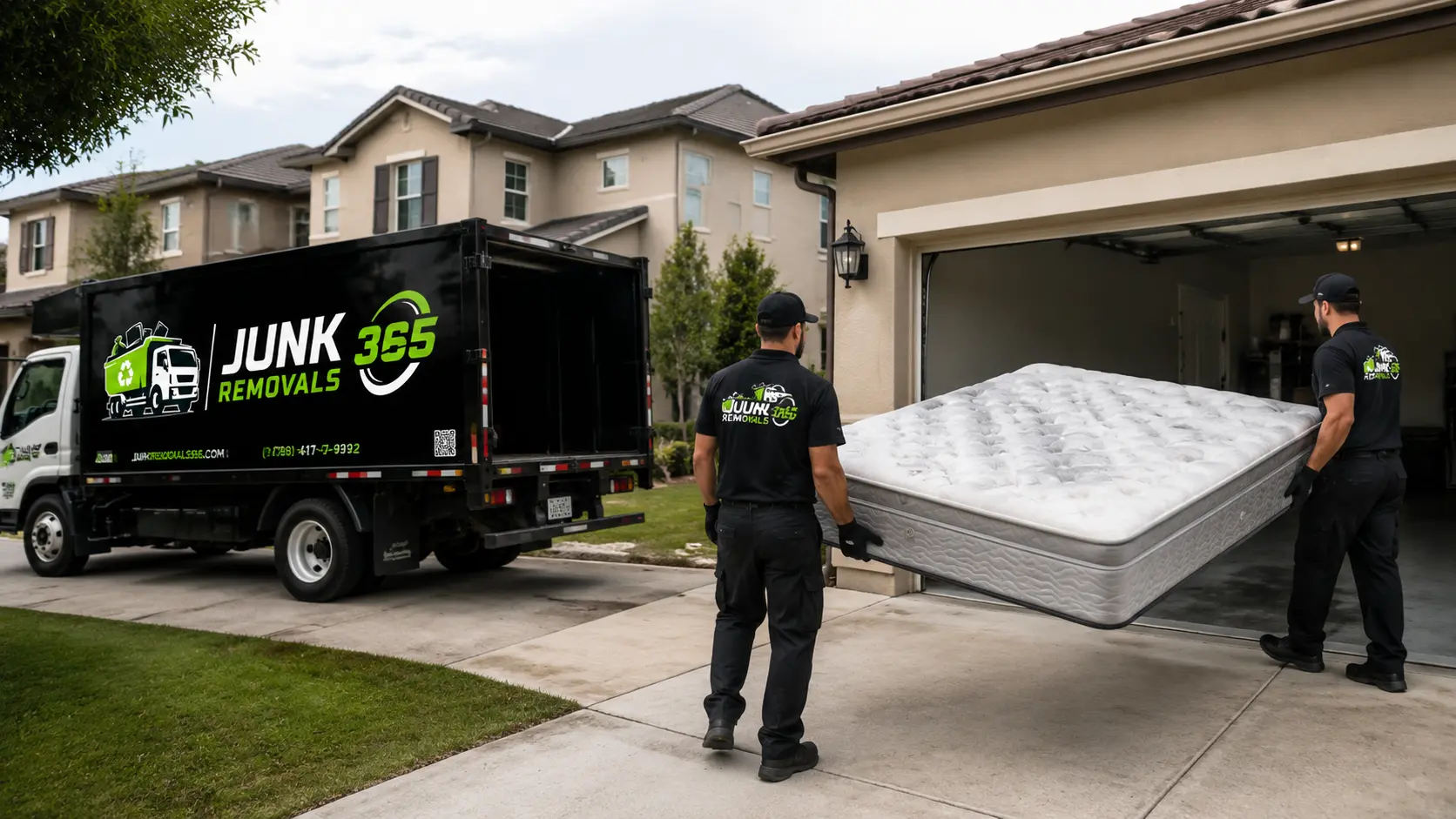 Professional mattress removal after a bedroom cleanout for U.S. homeowners