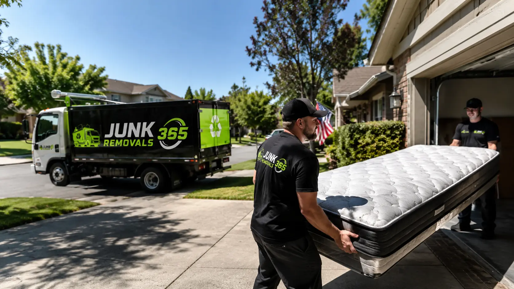 Same day mattress pickup during a bedroom cleanout in the United States