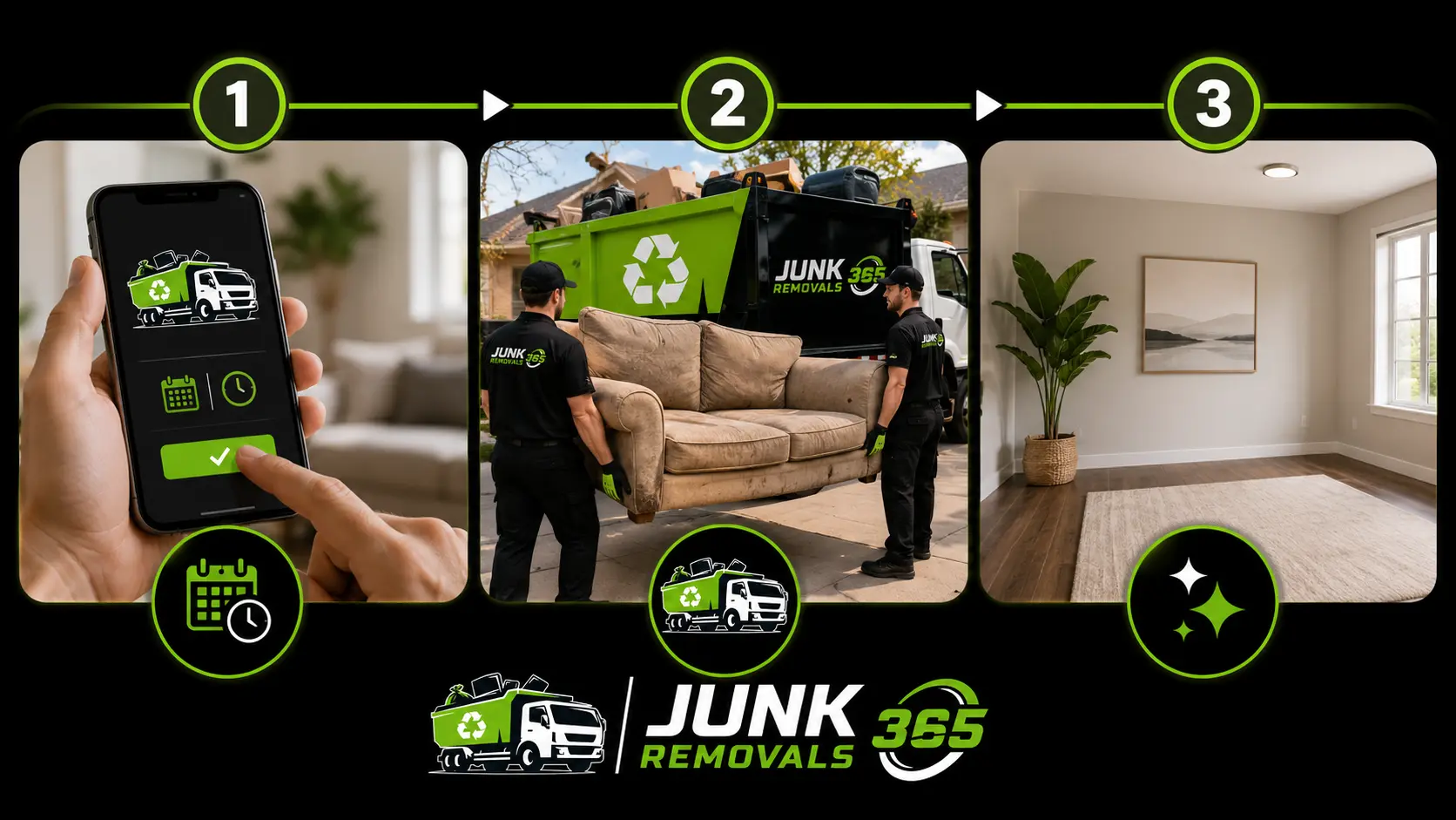 Old couch removal during a household cleanout in the United States