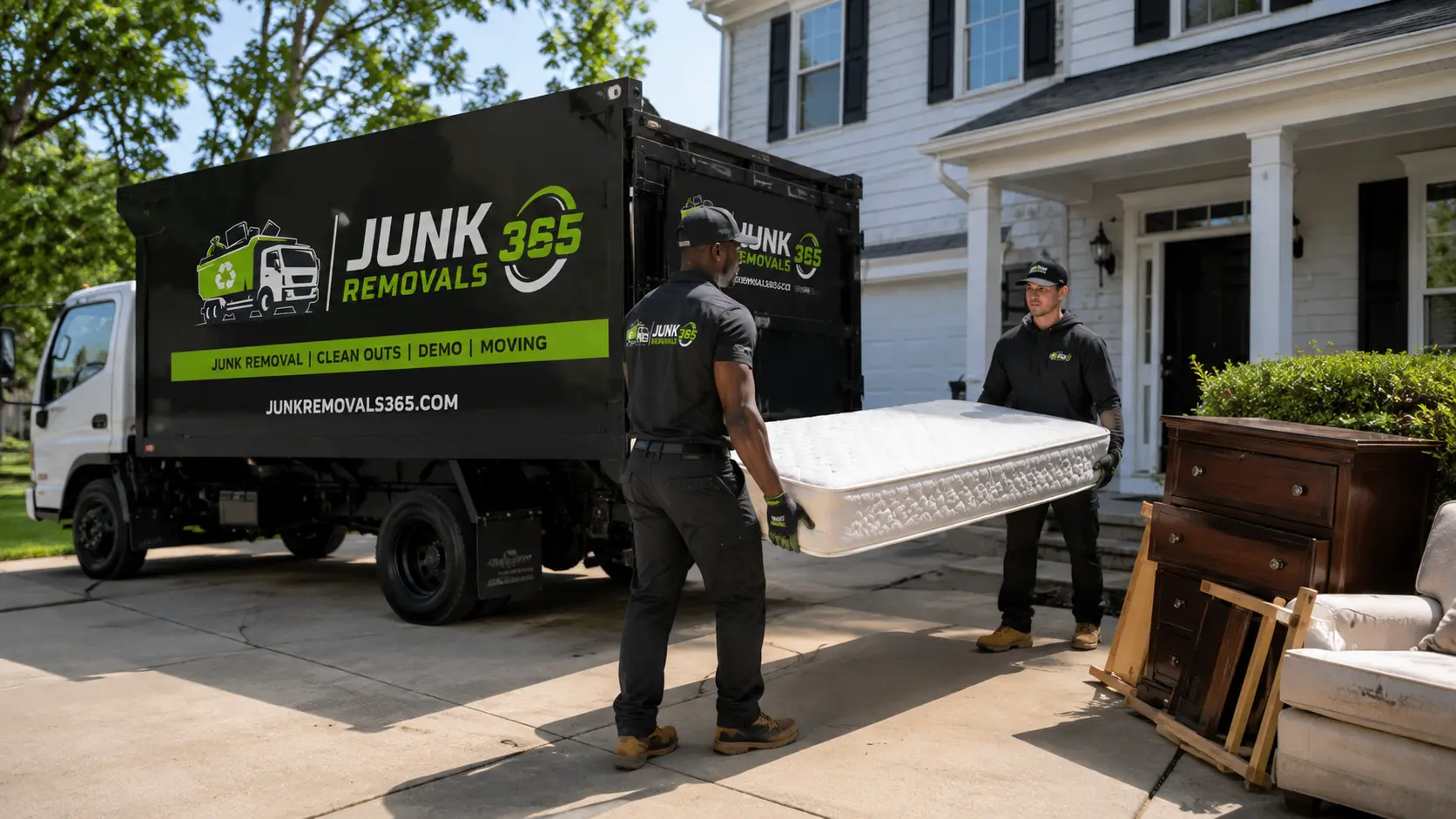 Mattress disposal and bedroom furniture removal in Georgia home cleanout