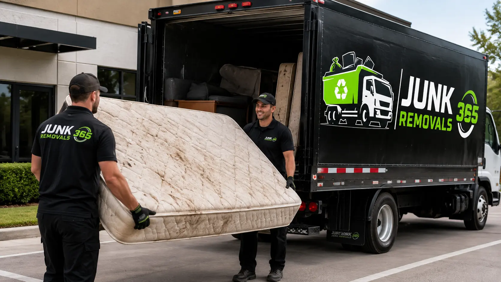 Old mattress removal from a home during disposal planning in the United States
