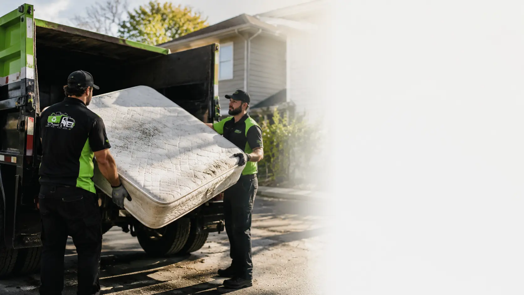 Mattress removal service for a home cleanout in the United States