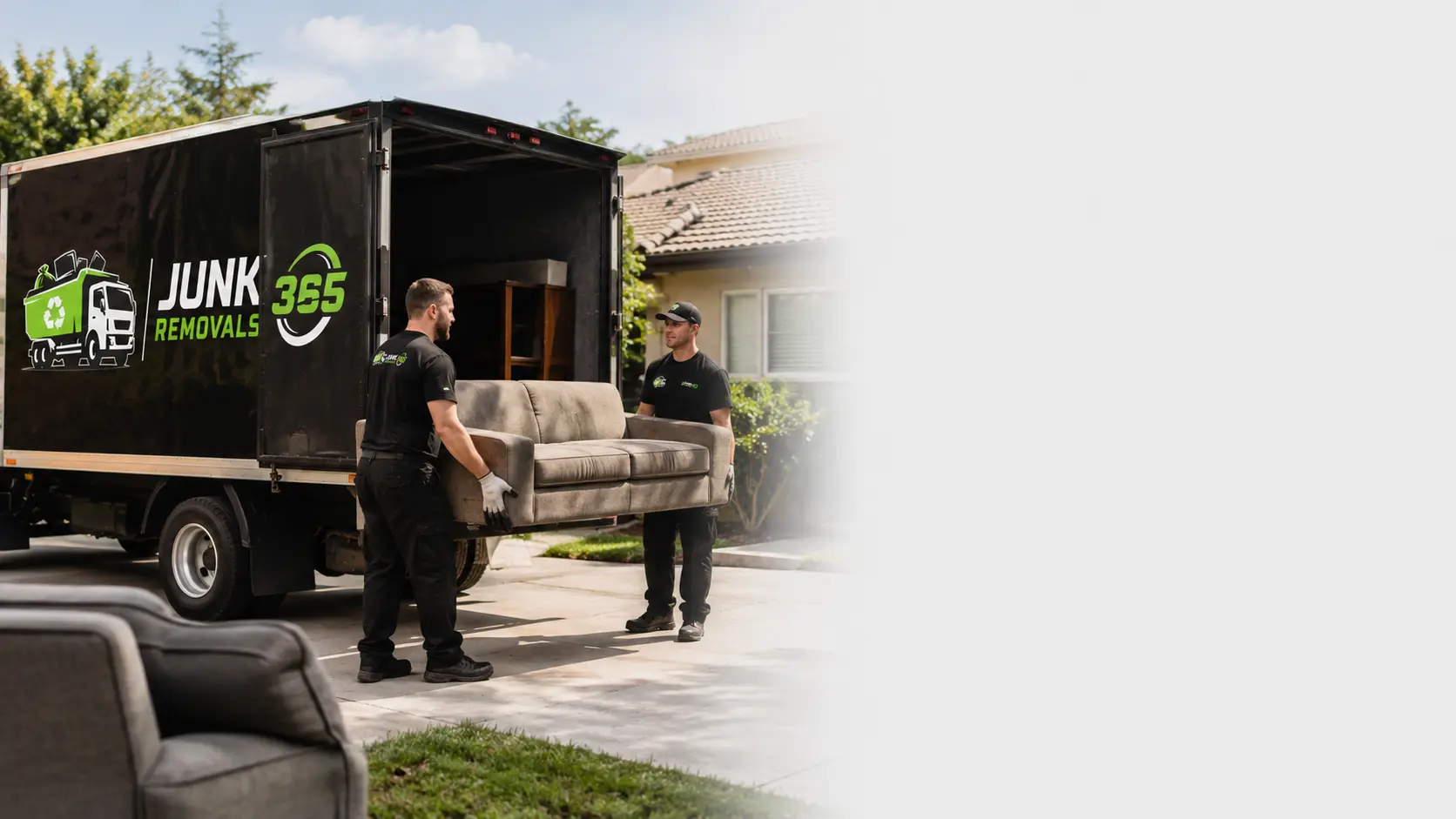 Couch disposal planning for a National home cleanout