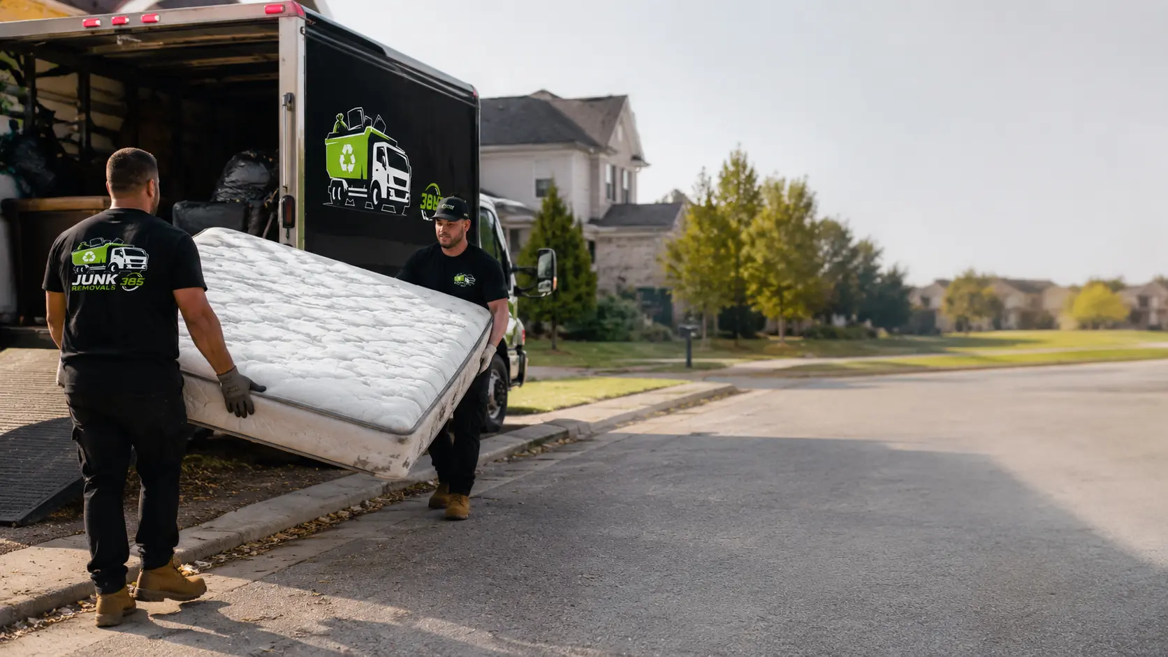 Mattress removal service for a home cleanout in the United States